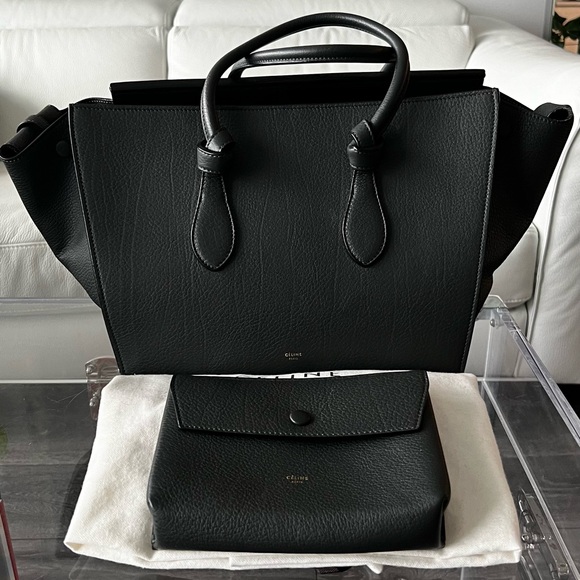 [Authentic] CELINE | TIE KNOT LEATHER TOTE-BAG - Picture 8 of 15